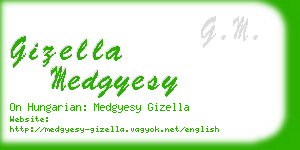 gizella medgyesy business card